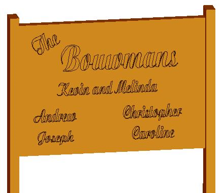 The Bouwmans, Kevin, Melinda, Andrew, Chistopher, Joseph, and Caroline